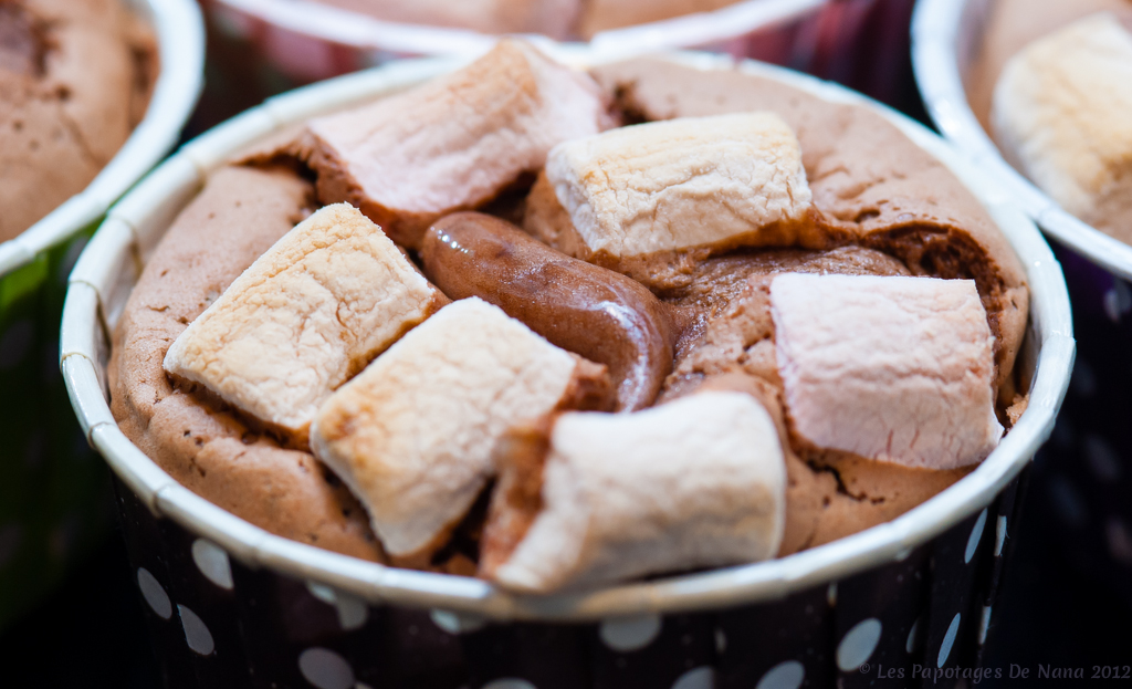 Les Papotages de Nana - Les fondants au Nutella et chamallows