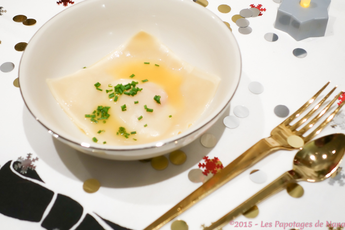 Les Papotages de Nana - Ravioles de foie gras