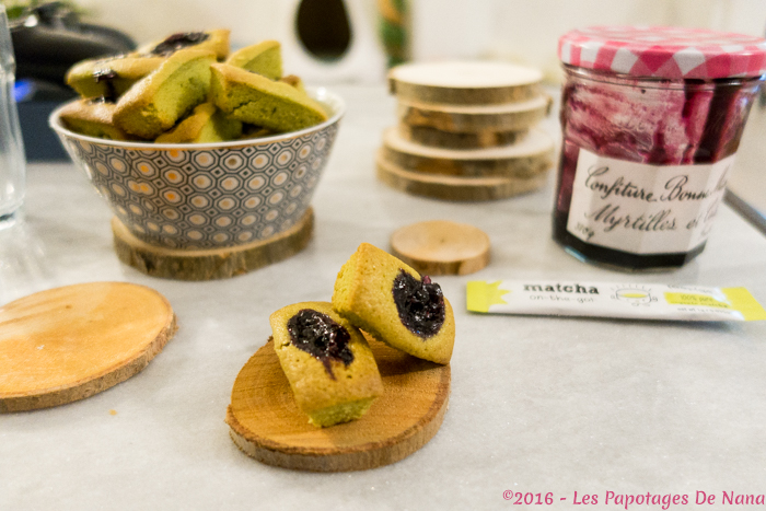 Les Papotages De Nana - Financiers matcha myrtilles