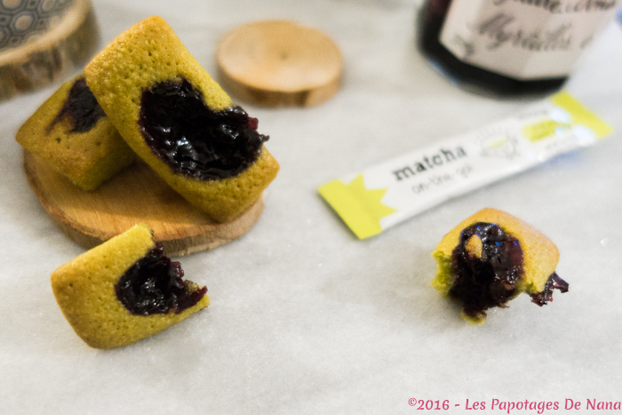 Les Papotages De Nana - Financiers matcha myrtilles