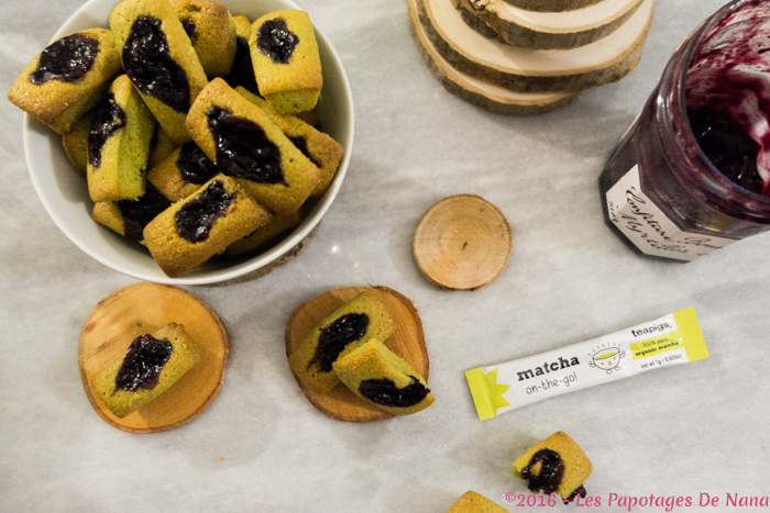 Les Papotages De Nana - Financiers matcha myrtilles