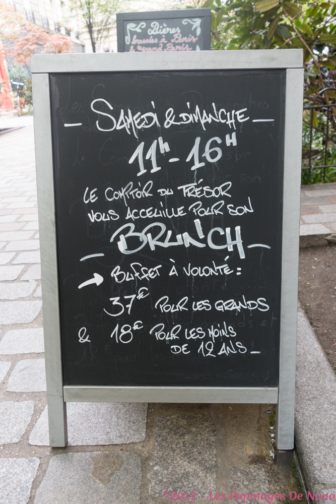 Les Papotages De Nana - Le brunch du comptoir du Trésor