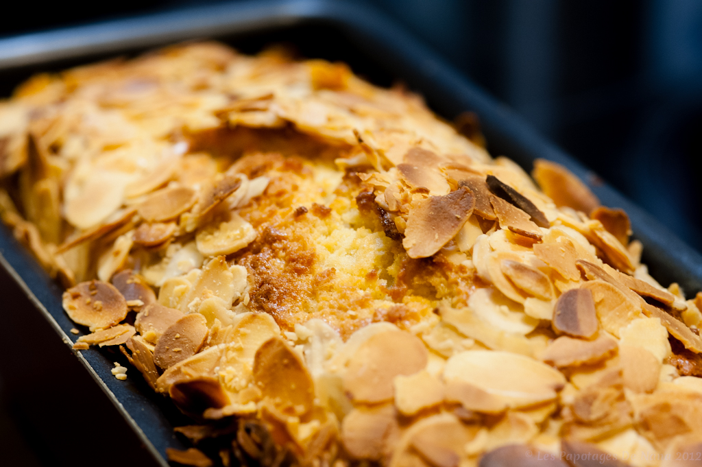 Les Papotages de Nana - Cake amandes pêche