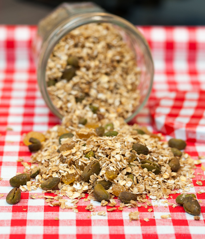 Les Papotages de Nana - Granola aux pistaches