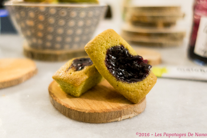 Les Papotages De Nana - Financiers matcha myrtilles