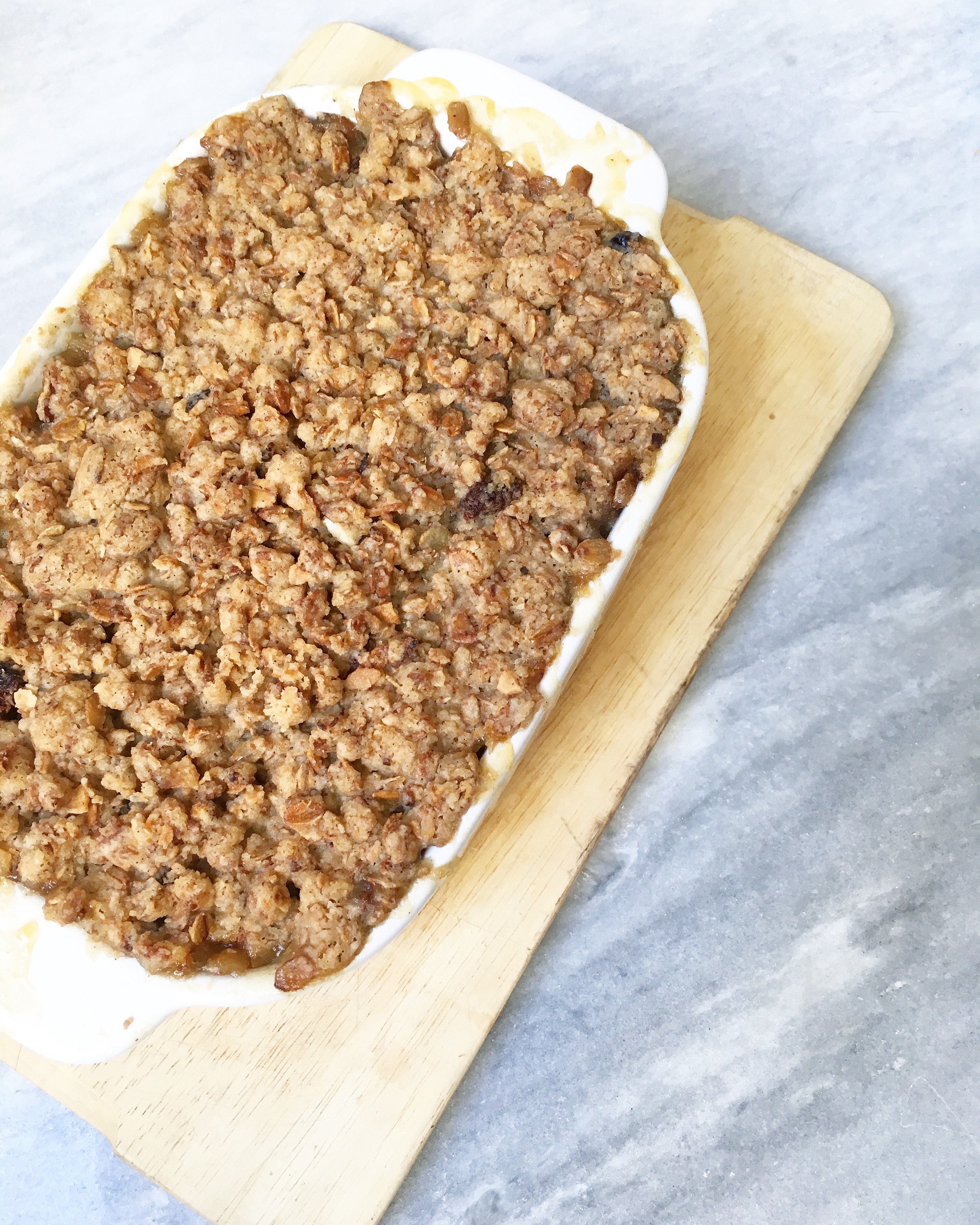 Les Papotages de Nana - Crumble poires